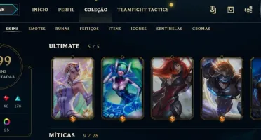 Conta DIAMANTE 3, 600 Skins, vários Emotes e Icones;