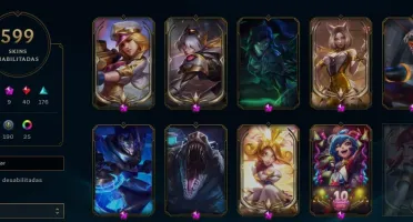 Conta DIAMANTE 3, 600 Skins, vários Emotes e Icones;