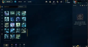Conta com 175 Skins + 19 Skins em espólio Todos Champs.