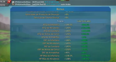 Conta lords Mobile 370m