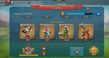 Conta lords Mobile 370m