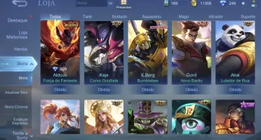 Conta braba Mobile legends