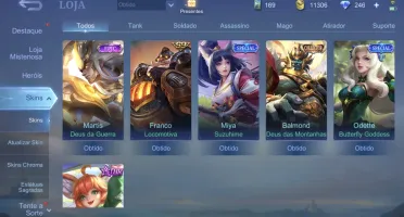 Conta braba Mobile legends