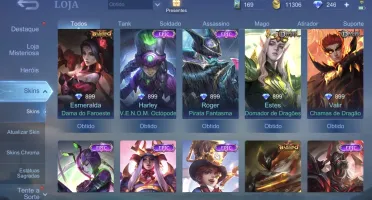 Conta braba Mobile legends
