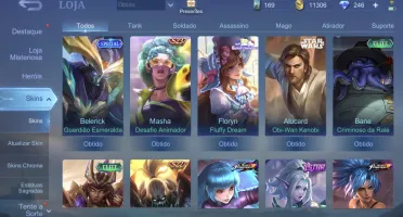 Conta braba Mobile legends