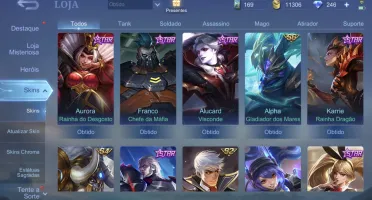 Conta braba Mobile legends