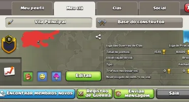 Clã no clash of clans lv11, clã bem antigo