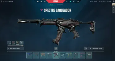Conta Valorant Reaver EP 5 Pack + Vandal Araxys Reaver etc