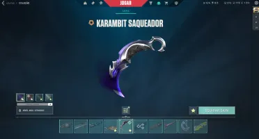 Conta Valorant Reaver EP 5 Pack + Vandal Araxys Reaver etc