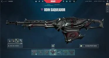 Conta Valorant Reaver EP 5 Pack + Vandal Araxys Reaver etc