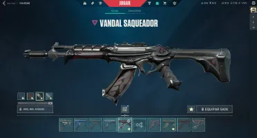 Conta Valorant Reaver EP 5 Pack + Vandal Araxys Reaver etc