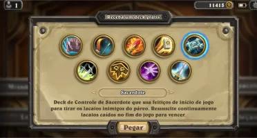 Conta Hearthstone para iniciantes com muitos pacotes