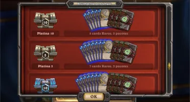 Conta Hearthstone para iniciantes com muitos pacotes