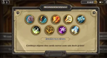 Conta Hearthstone para iniciantes com muitos pacotes