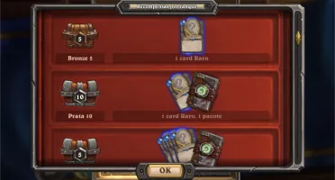 Conta Hearthstone para iniciantes com muitos pacotes