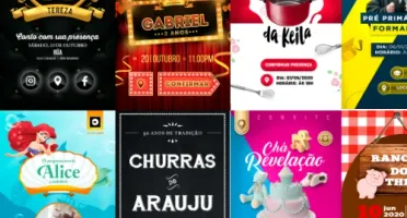 MEGA Pack + 1000 Convites festas infantis e eventos TOP