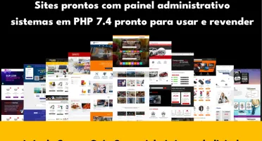 Pack Script websites em PHP 7.4 - Todos funcionando