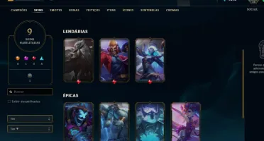CONTA LEAGUE OF LEGENDS PRATA I + 3 LENDARIAS (EMAIL)