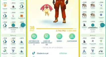 Conta Pokemon Go Nível 38