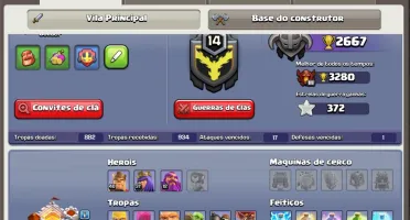 Clash of clans cv11 + bolos históricos de aniversário/evento