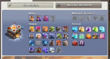 Clash of clans cv11 + bolos históricos de aniversário/evento