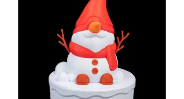 Boneco de Neve Natalino em Impressão 3D