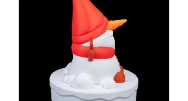 Boneco de Neve Natalino em Impressão 3D