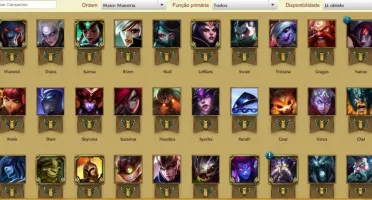 Conta GOLD V 121 CHAMPS 90SKINS