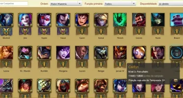 Conta GOLD V 121 CHAMPS 90SKINS