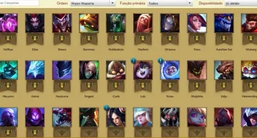 Conta GOLD V 121 CHAMPS 90SKINS
