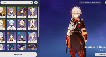 AR[37] KAZUHA, KEQING E MONA