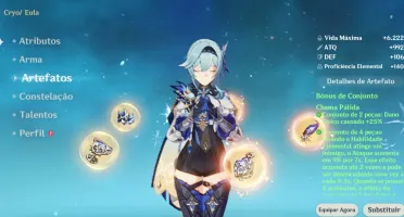 Conta Genshin Impact - Zhongli, Navia, Nahida, Mualani + 11