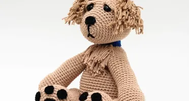 Cachorro Golden Retriever em Amigurumi