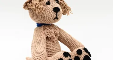 Cachorro Golden Retriever em Amigurumi