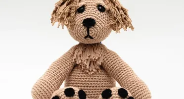 Cachorro Golden Retriever em Amigurumi