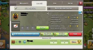 CLÃ NÍVEL 11 CLAN ÓTIMO HISTÓRICO GUERRAS 245v / 67d