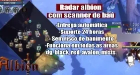 Radar Hack Albion Online com sobreposição de tela 2026