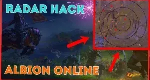 Radar Hack Albion Online com sobreposição de tela 2026