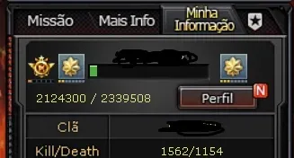 Conta major 2 crossfire 6 vips