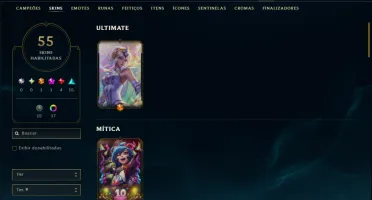 Prata 2 com 120 Champs e 54 Skins ( ADC / MID )