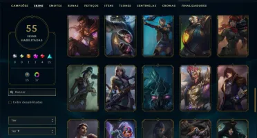 Prata 2 com 120 Champs e 54 Skins ( ADC / MID )