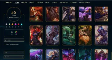 Prata 2 com 120 Champs e 54 Skins ( ADC / MID )