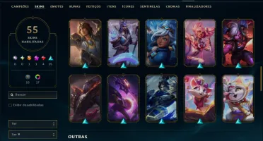 Prata 2 com 120 Champs e 54 Skins ( ADC / MID )