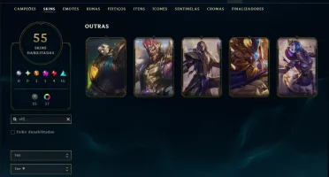 Prata 2 com 120 Champs e 54 Skins ( ADC / MID )