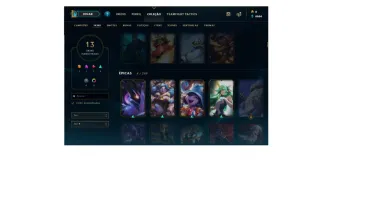 Conta lol lvl 97 skins lindas