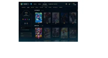 Conta lol lvl 97 skins lindas