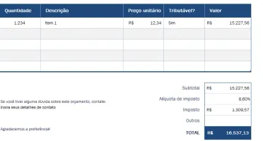 Planilha De Cotação De Preços Empresarial -Editável