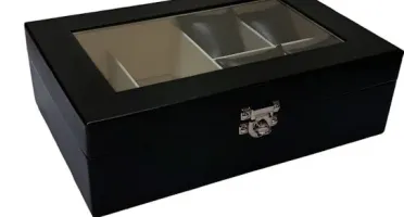 Caixa para Óculos e Relógios com Visor