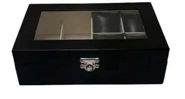 Caixa para Óculos e Relógios com Visor