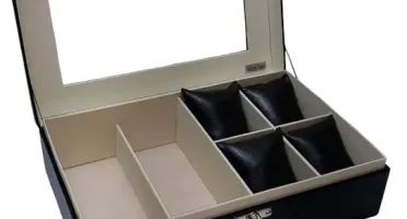 Caixa para Óculos e Relógios com Visor